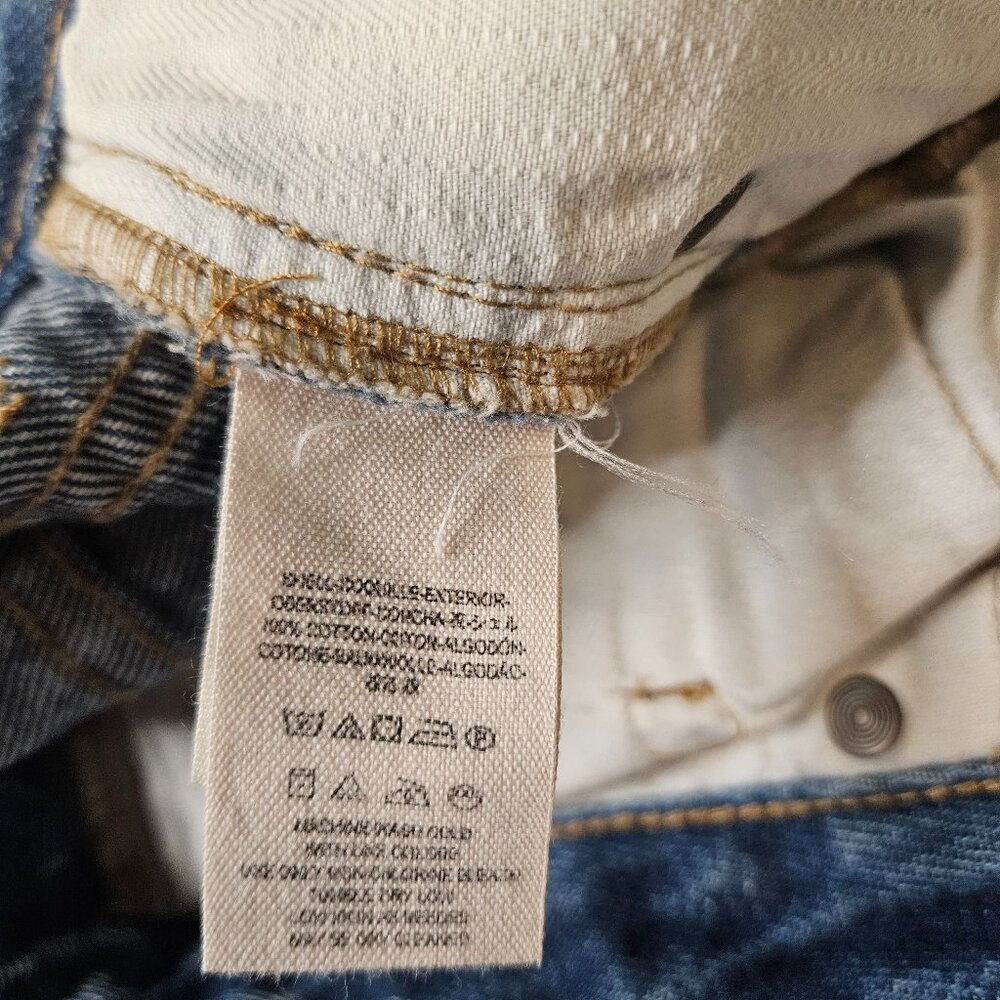 Free People Paint Stencil Distressed Jeans - size 27 - Picture 4 of 7